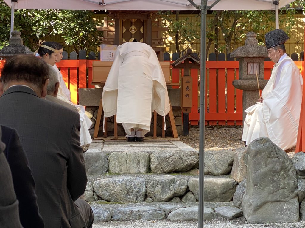 下鴨神社の印章祈願祭の様子