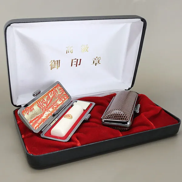 極上芯持ち象牙印鑑 16.5mm+13.5mm+10.5/12.0mm 3本セット｜手彫り